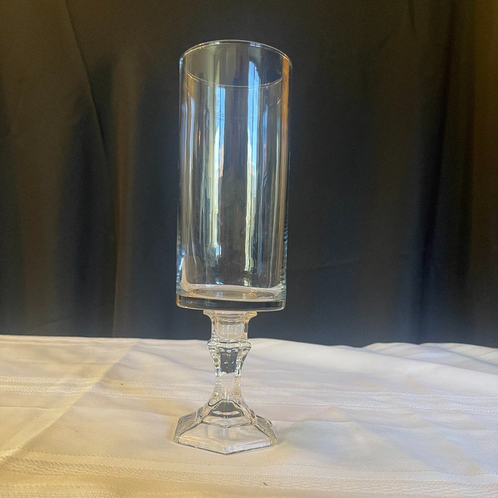 Clear Hurricane Candle Holder 17.25"H Floral Container, Centerpiece, 1 Pc (135)